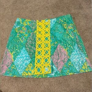 Lilly Pulitzer Marigold Skort Sun Dance Sz 12 Like New